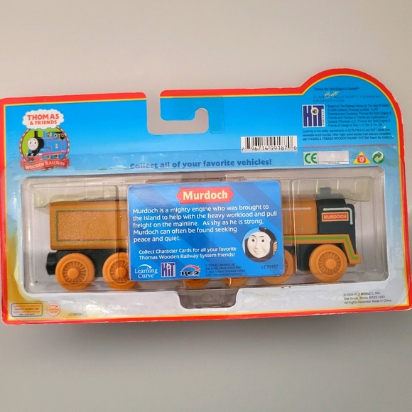 Thomas Wooden Railway Murdoch and Tender Train - 2006 - RARE New in Package - Picture 2 of 6